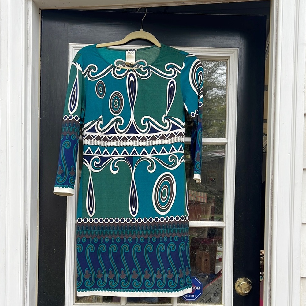 Ali Ro Blue Long Sleeve Sheath Dress for Cocktail